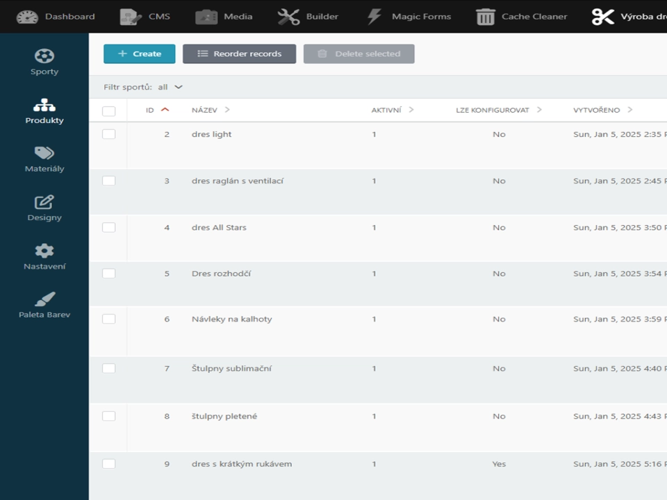 Plnohodnotný backend ve Winter CMS