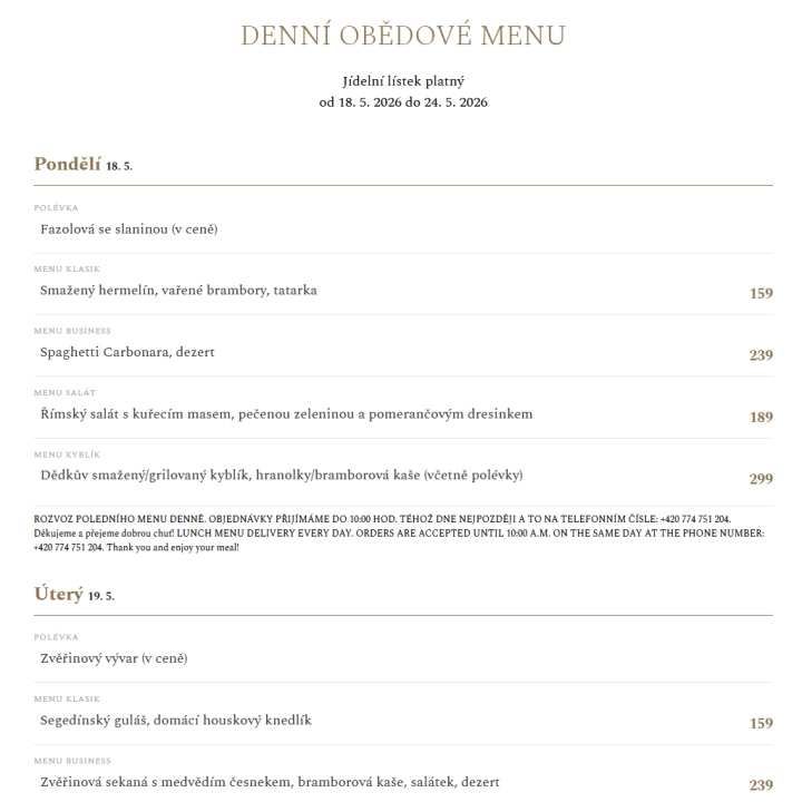 Denní menu z Menicka.cz